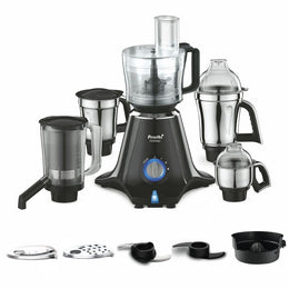 Full set of mixer in one image in white background