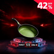 Amercook Avocado Aluminum Cookware Non-Stick Frying Pan