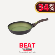 Amercook Avocado Aluminum Cookware Non-Stick Frying Pan