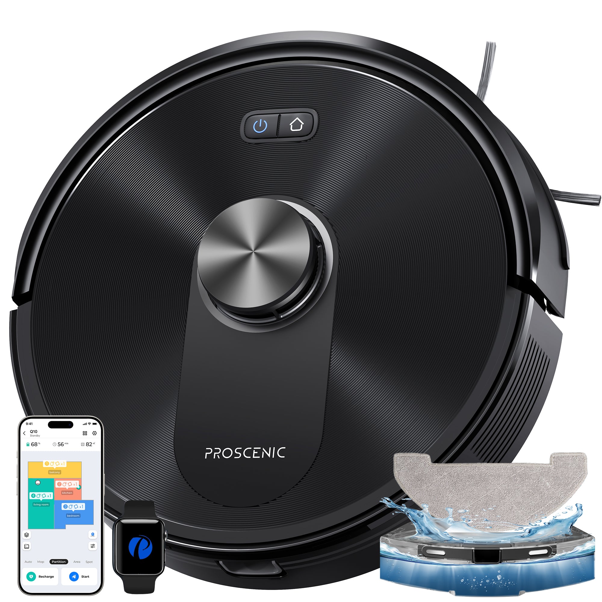 Proscenic Q10 Robot Vac + Mop