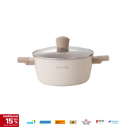 Amercook Luna Ceramic Coated Aluminum Non-Stick Casserole Pan