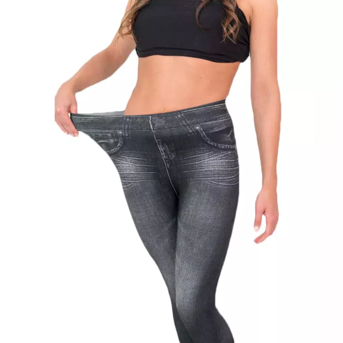 Skinny Faux Denim Jeggings