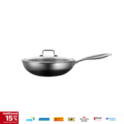 Amercook Aristo Pro Stainless – Steel Cookware Wok Pan