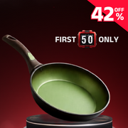 Amercook Avocado Aluminum Cookware Non-Stick Frying Pan