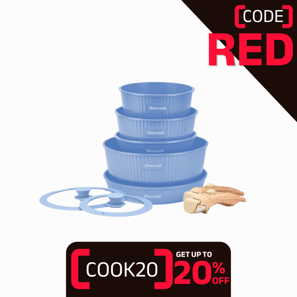 Amercook EASYCLIP PRO Aluminum Cookware Set