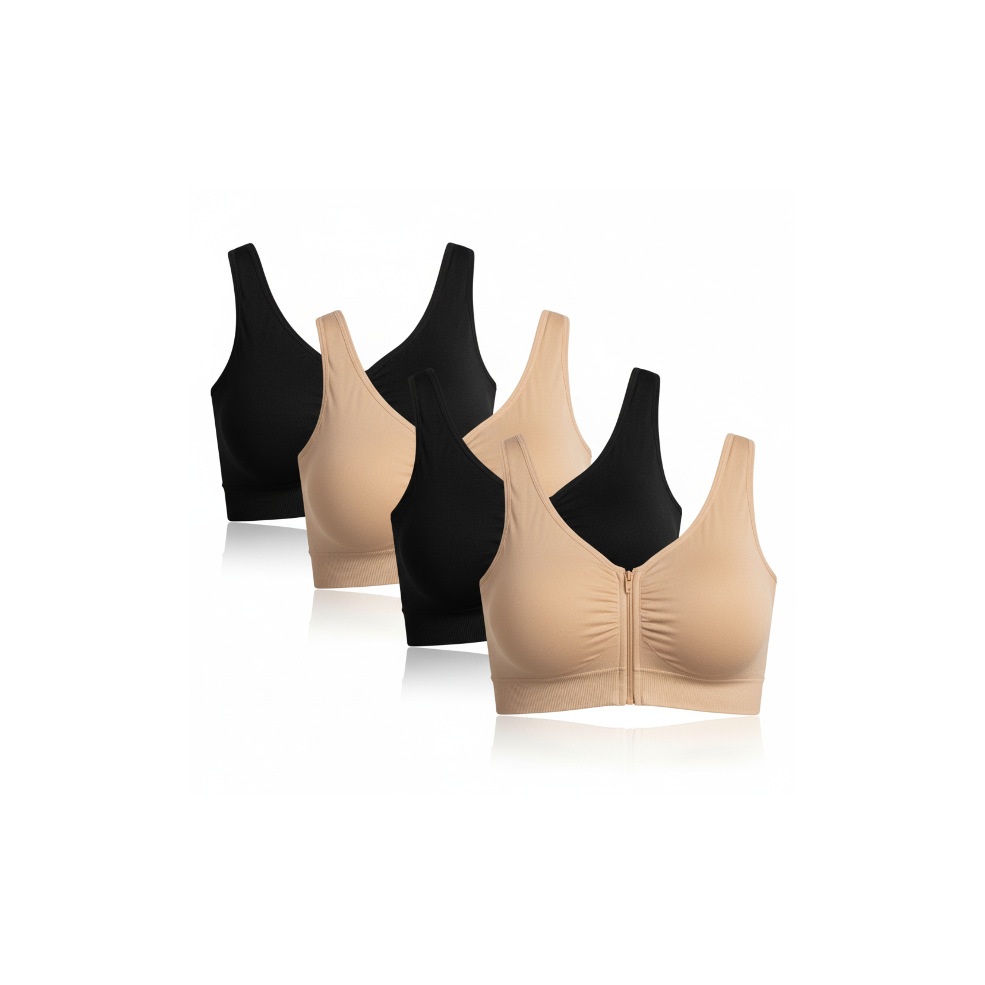 Genie Bra with Zip Combo Pack