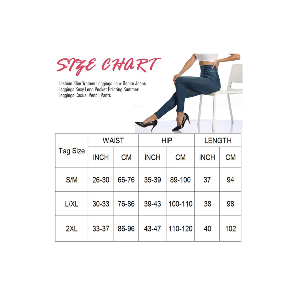 Skinny Faux Denim Jeggings