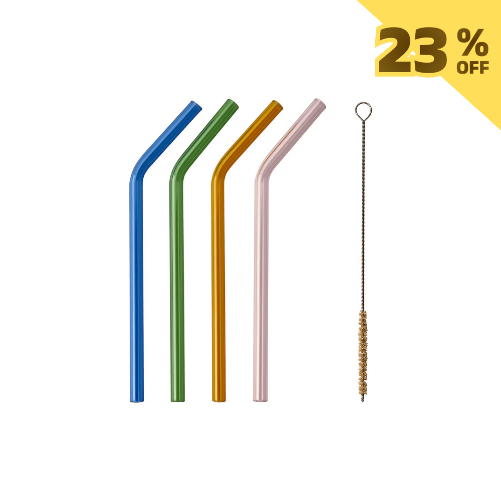 IKEA Balakaxa Straw Reusable 5pc Colors
