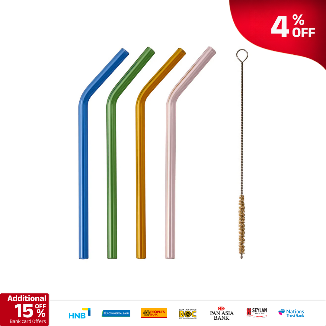IKEA Balakaxa Straw Reusable 5pc Colors