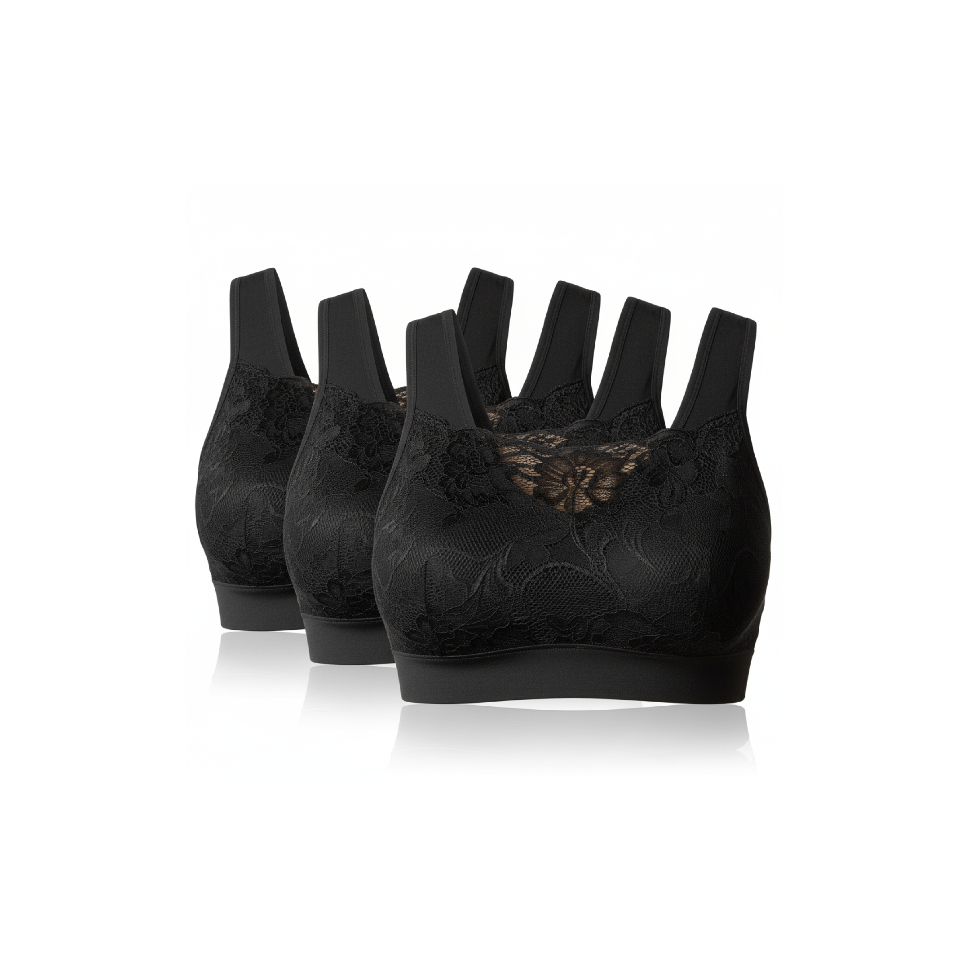 Genie Bra with Lace Combo Pack