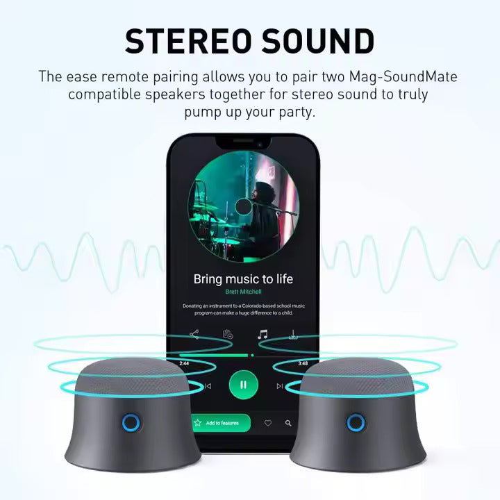 MiLi Mag SoundMate Bluetooth Magnetic Speaker