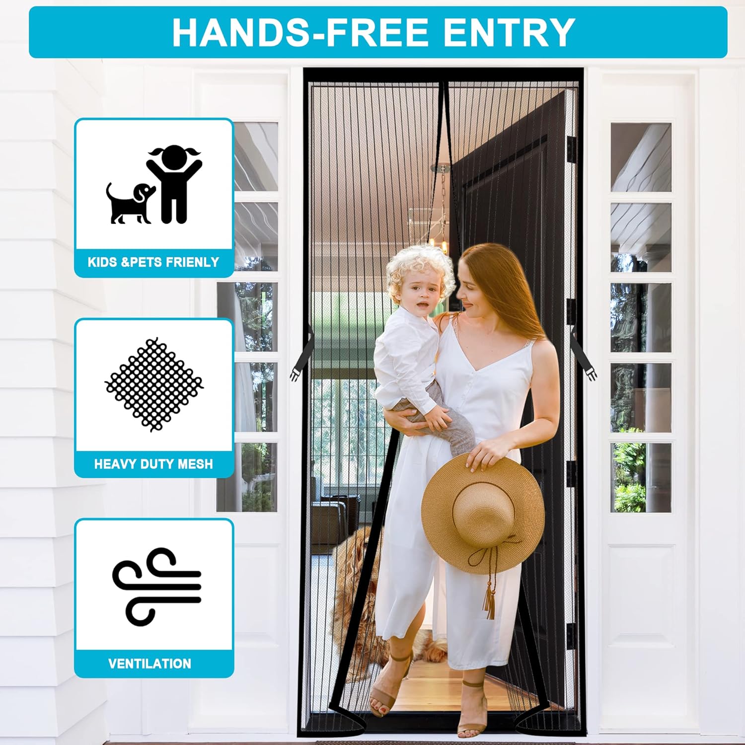 Magic Mesh Magnetic Screen Door