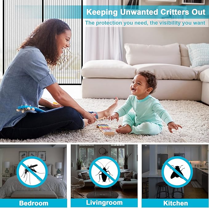 Magic Mesh Magnetic Screen Door