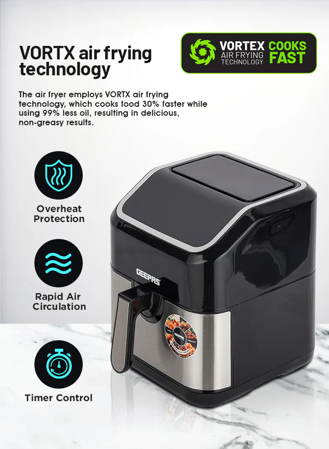 Geepas Digital AirFryer 5L
