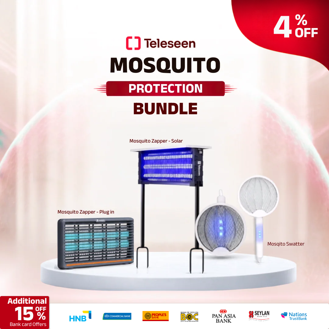 Teleseen Mosquito Protection Bundle (Plug-in, Solar, Swatter)