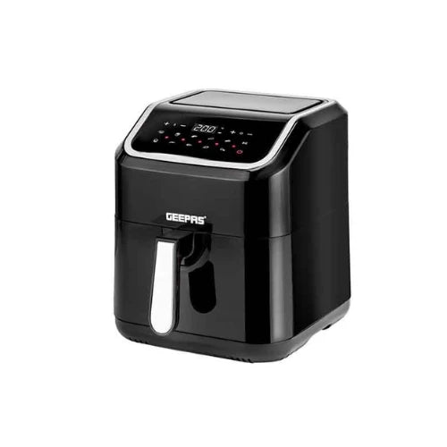 Air fryer in a white background showing its trendy and modern look