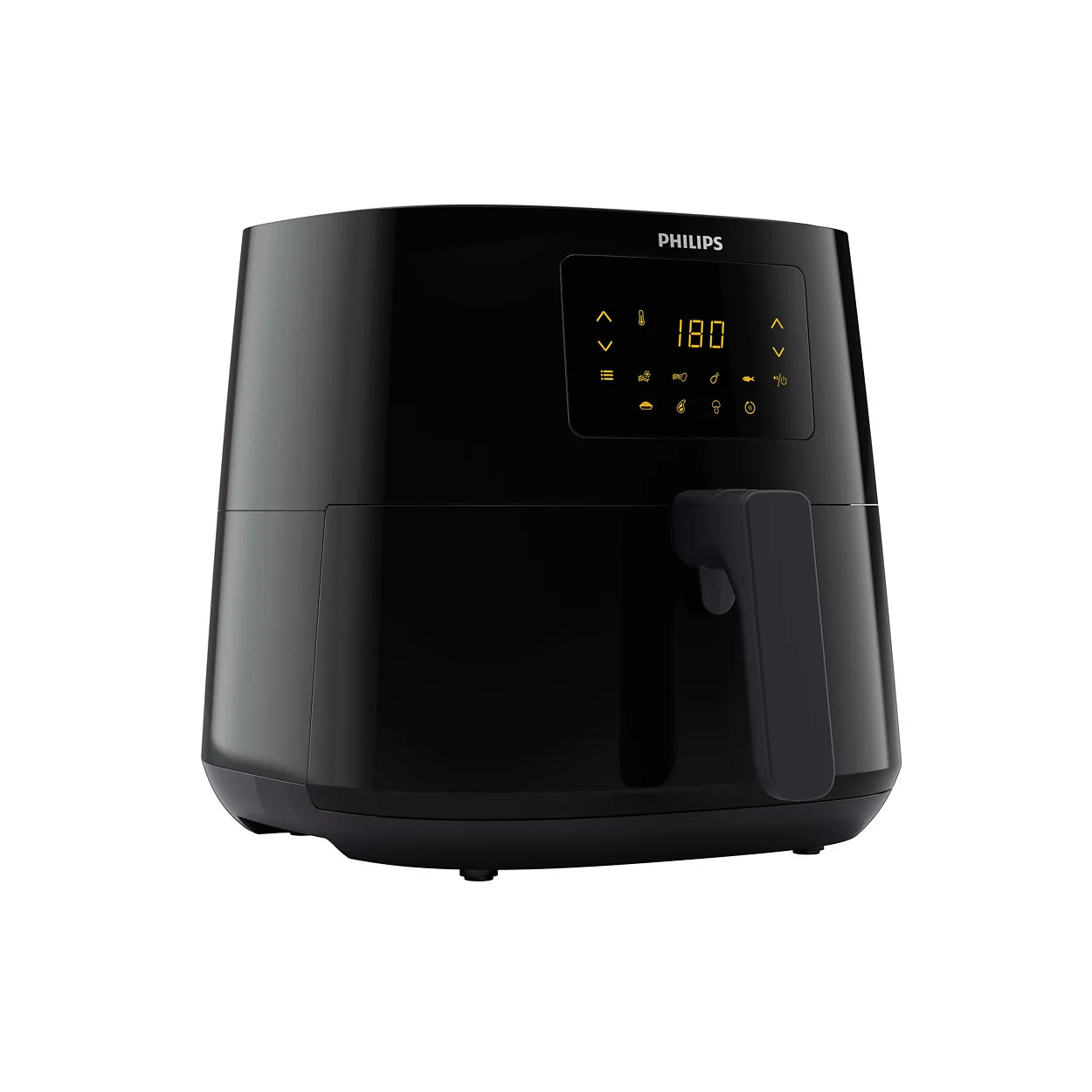 Air fryer in a white background showing its trendy and modern look