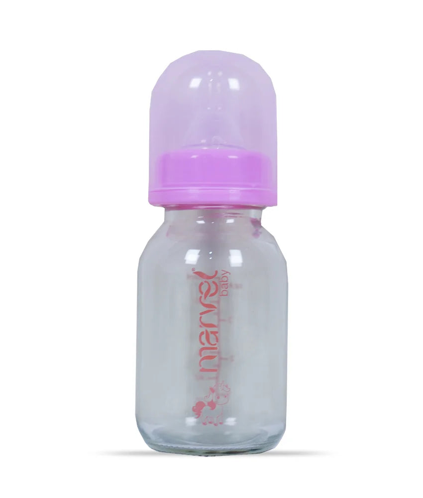 GLASS FEEDING BOTTLE 120ML 40436