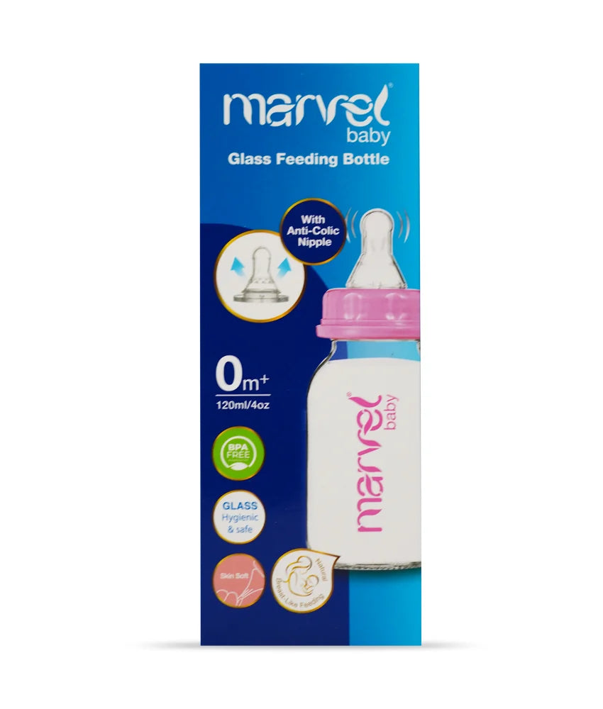GLASS FEEDING BOTTLE 240ML 40293