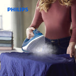 Shwoing its steam facility which protect your cloths