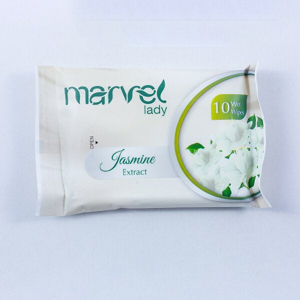MARVEL LADY WET WIPE JASMINE (10 PCS)