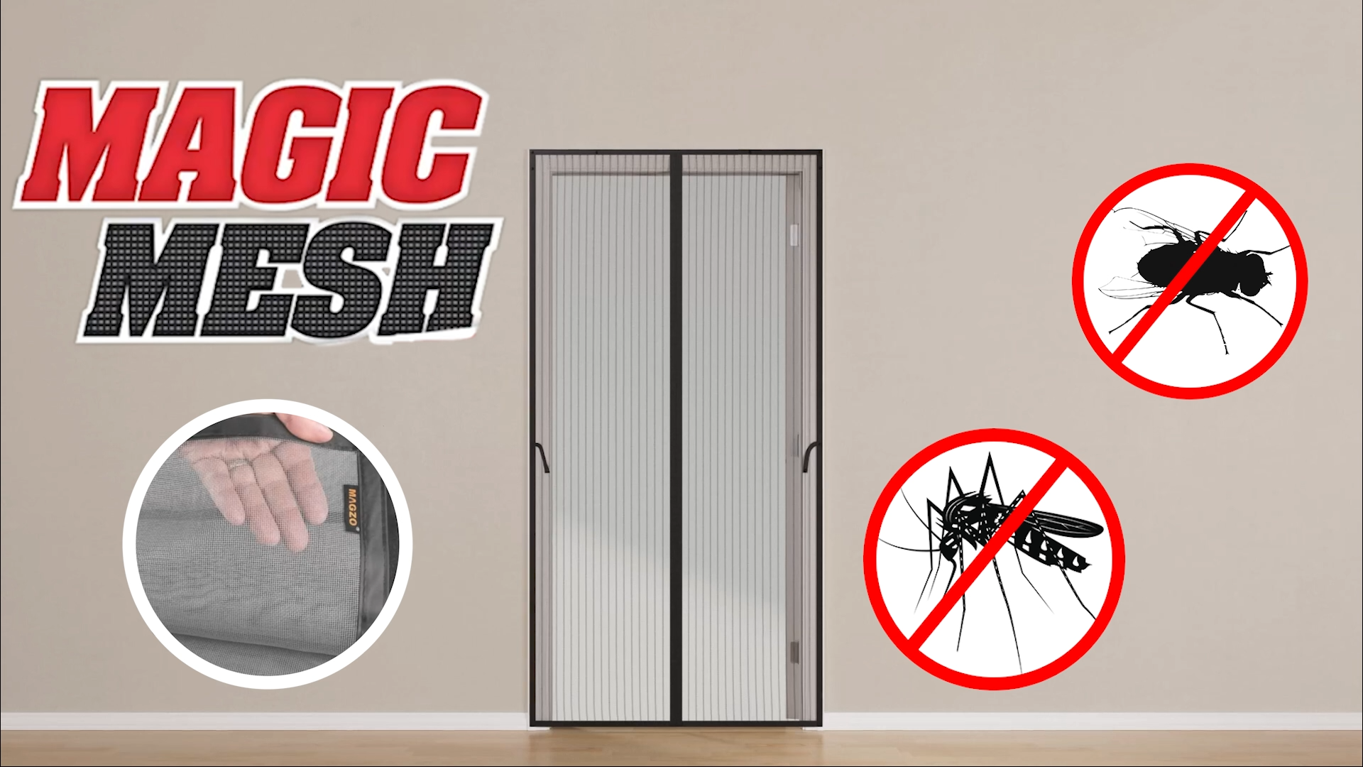 Magic Mesh Magnetic Screen Door