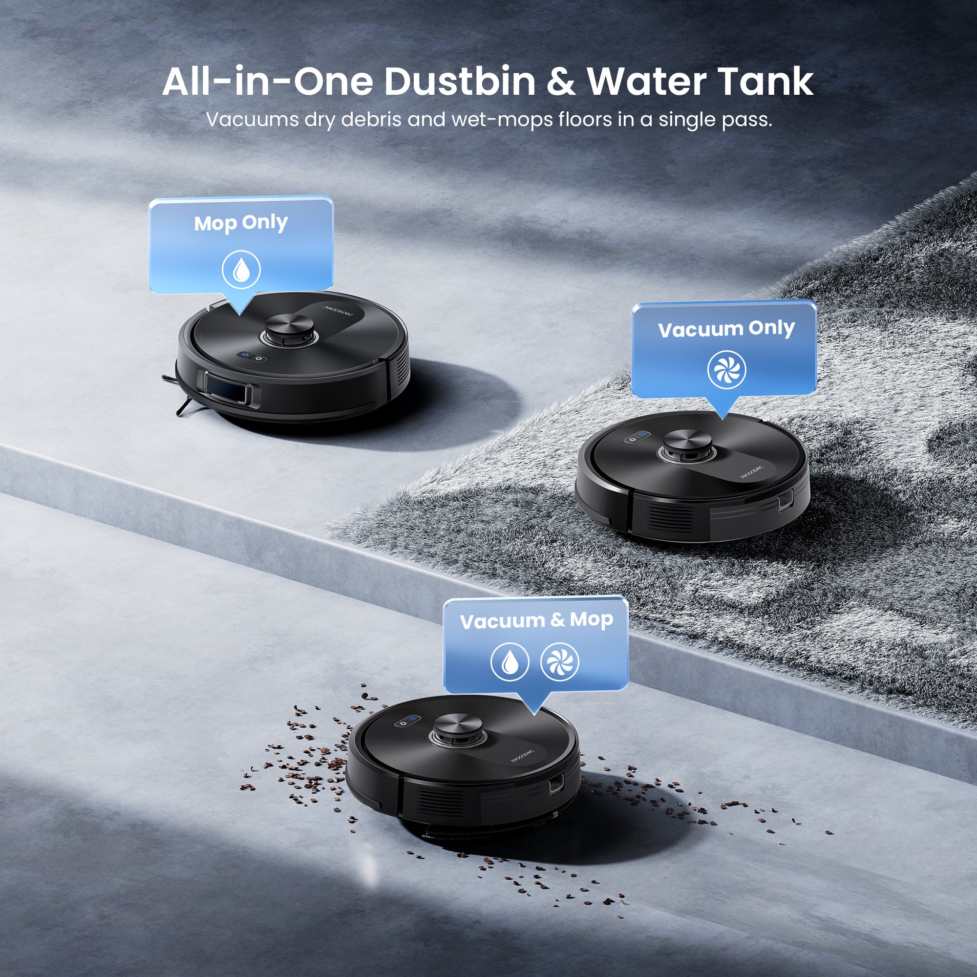 Proscenic Q10 Robot Vac + Mop