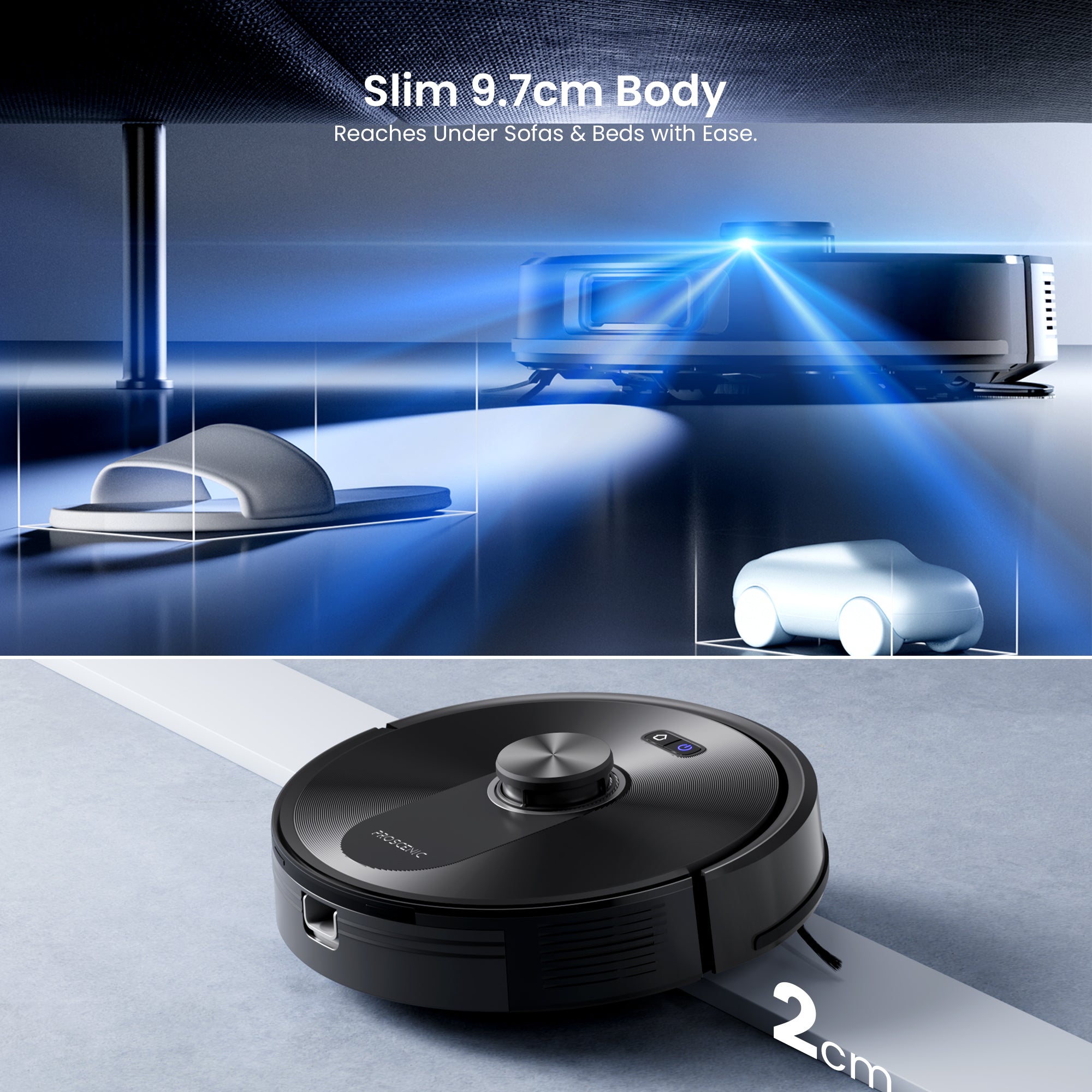 Proscenic Q10 Robot Vac + Mop
