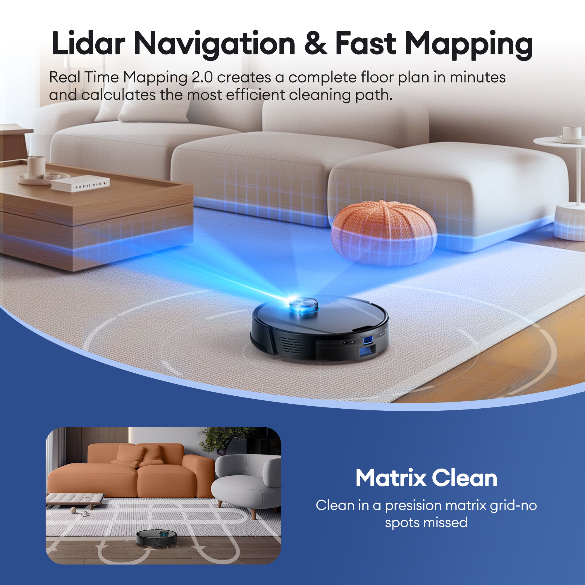 Ultenic T20-Pro AI Robot Vac + Mop