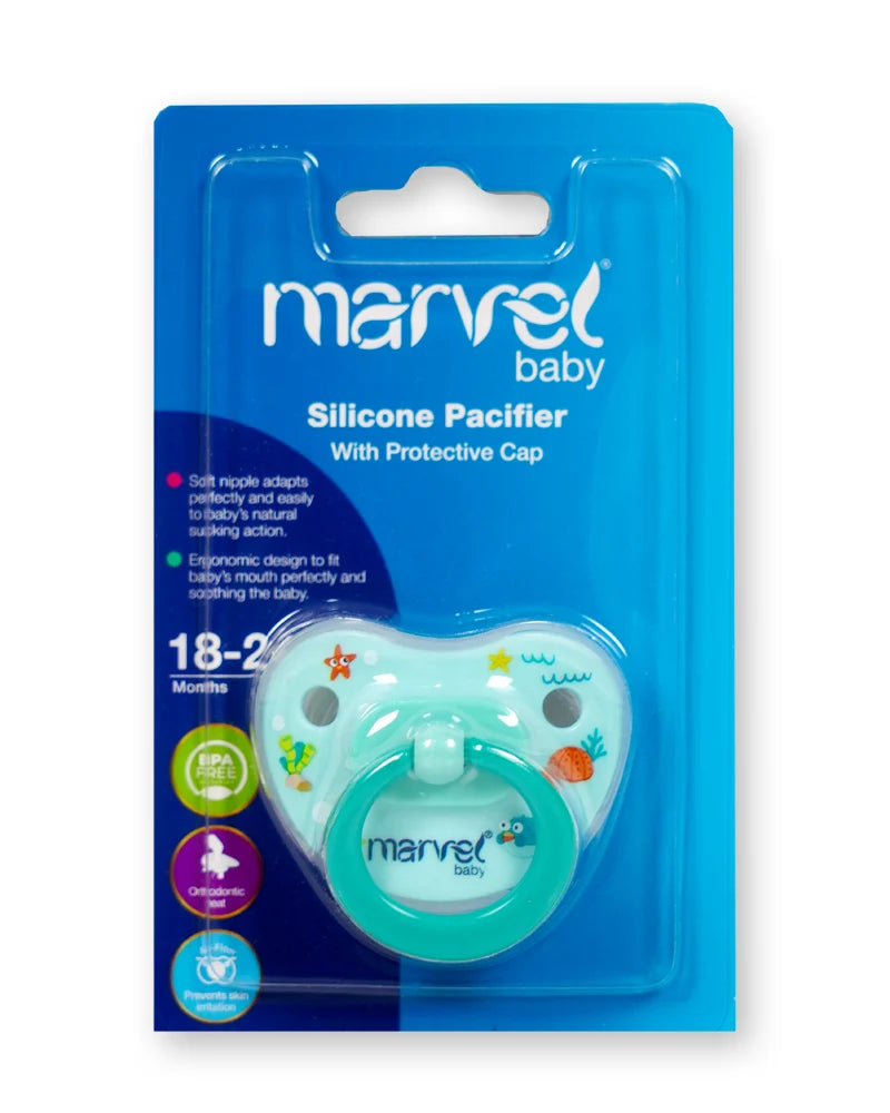 SILICONE PACIFIER - WITH PROTECTIVE CAP 51436