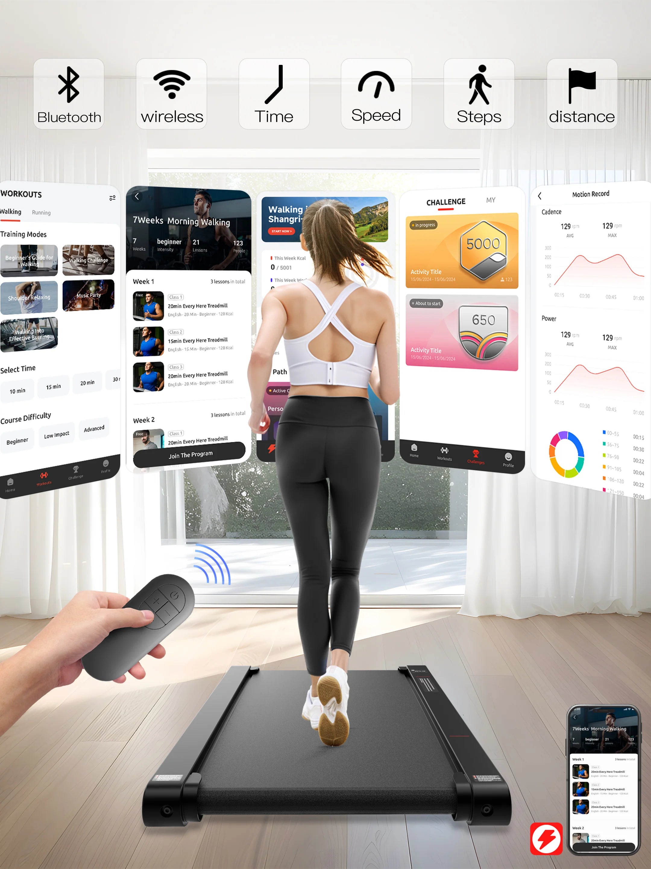 Sperax P1 Pro Walk Pad with Vibration Plate Function