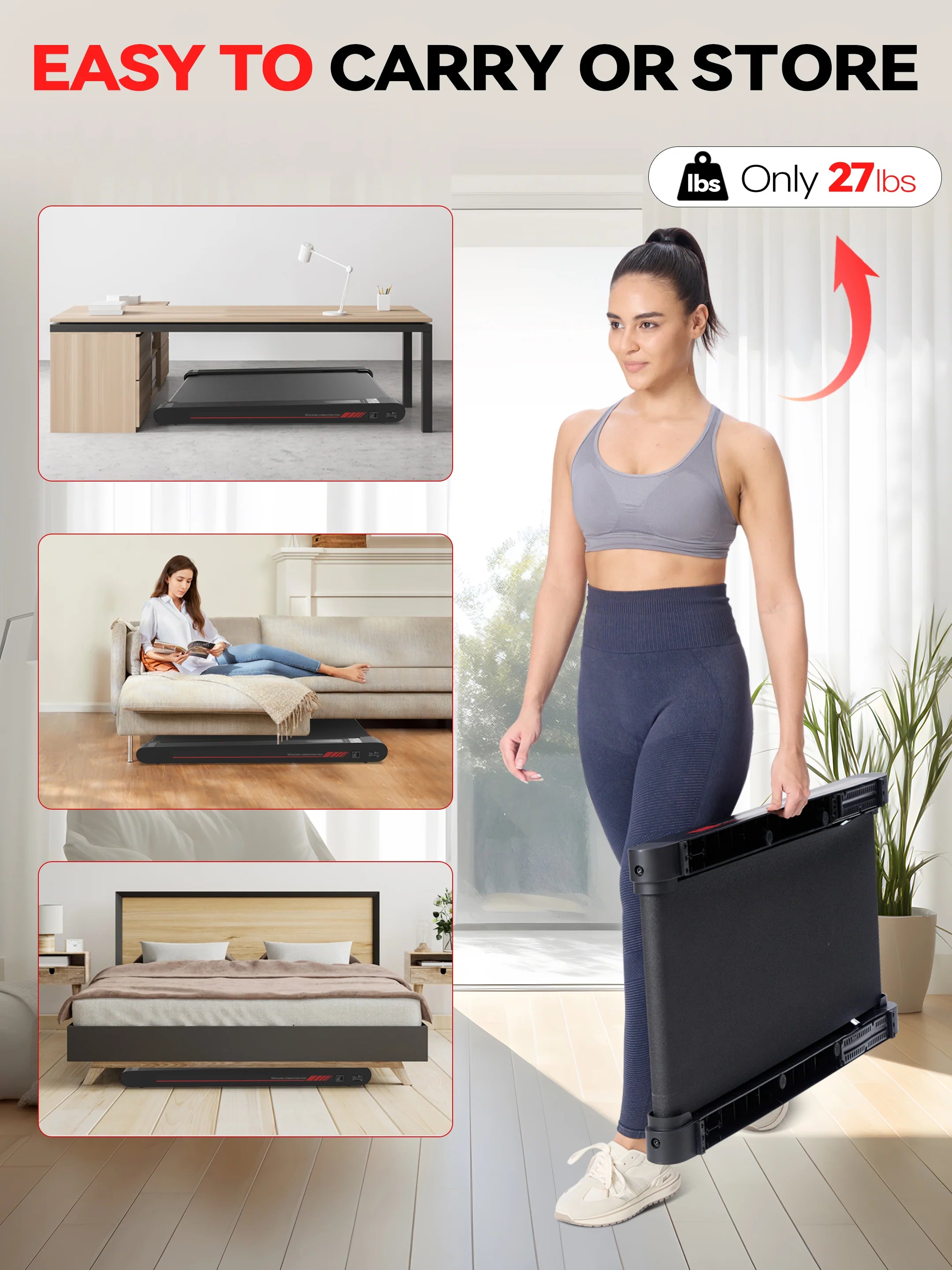 Sperax P1 Pro Walk Pad with Vibration Plate Function