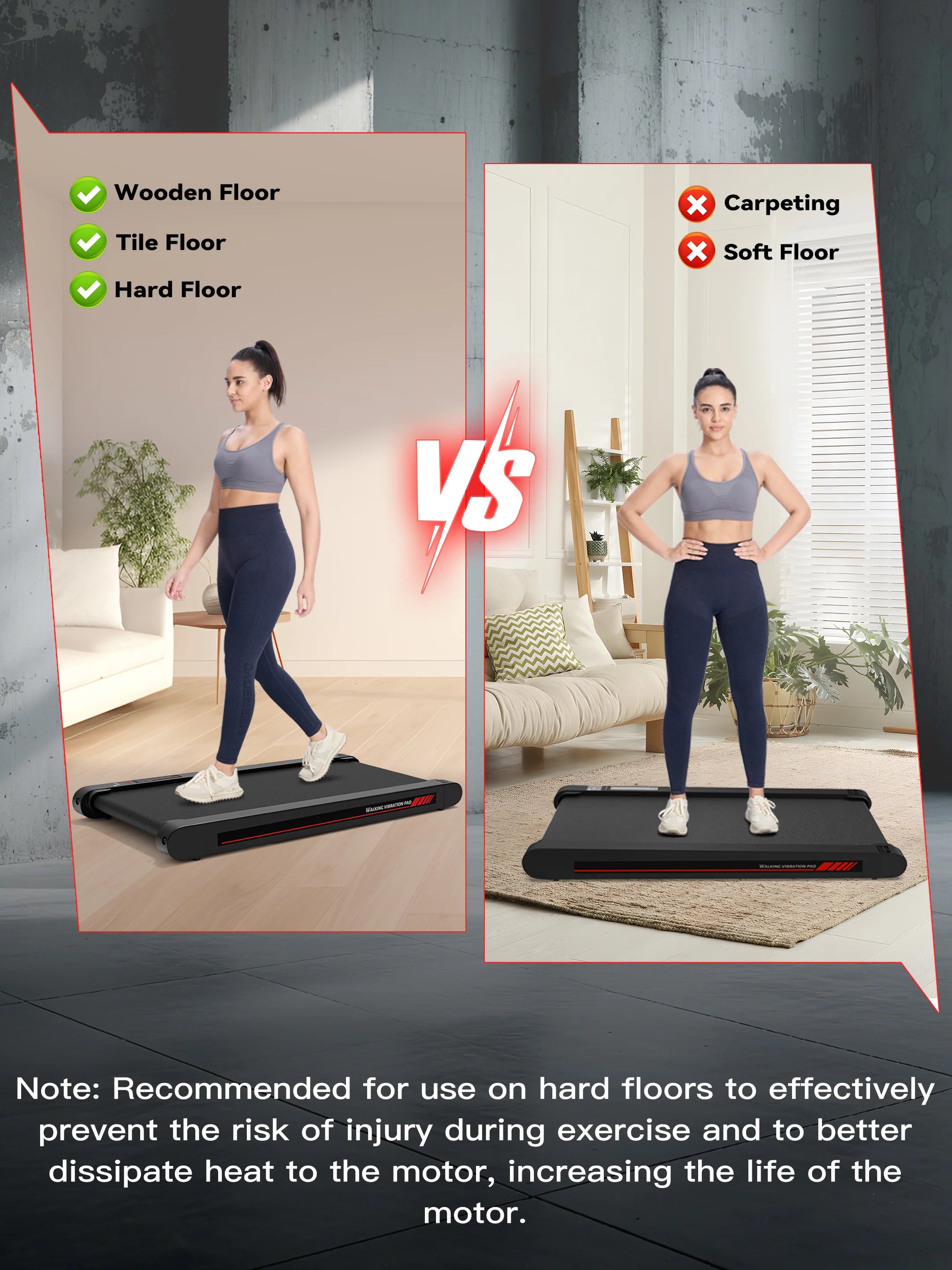 Sperax P1 Pro Walk Pad with Vibration Plate Function