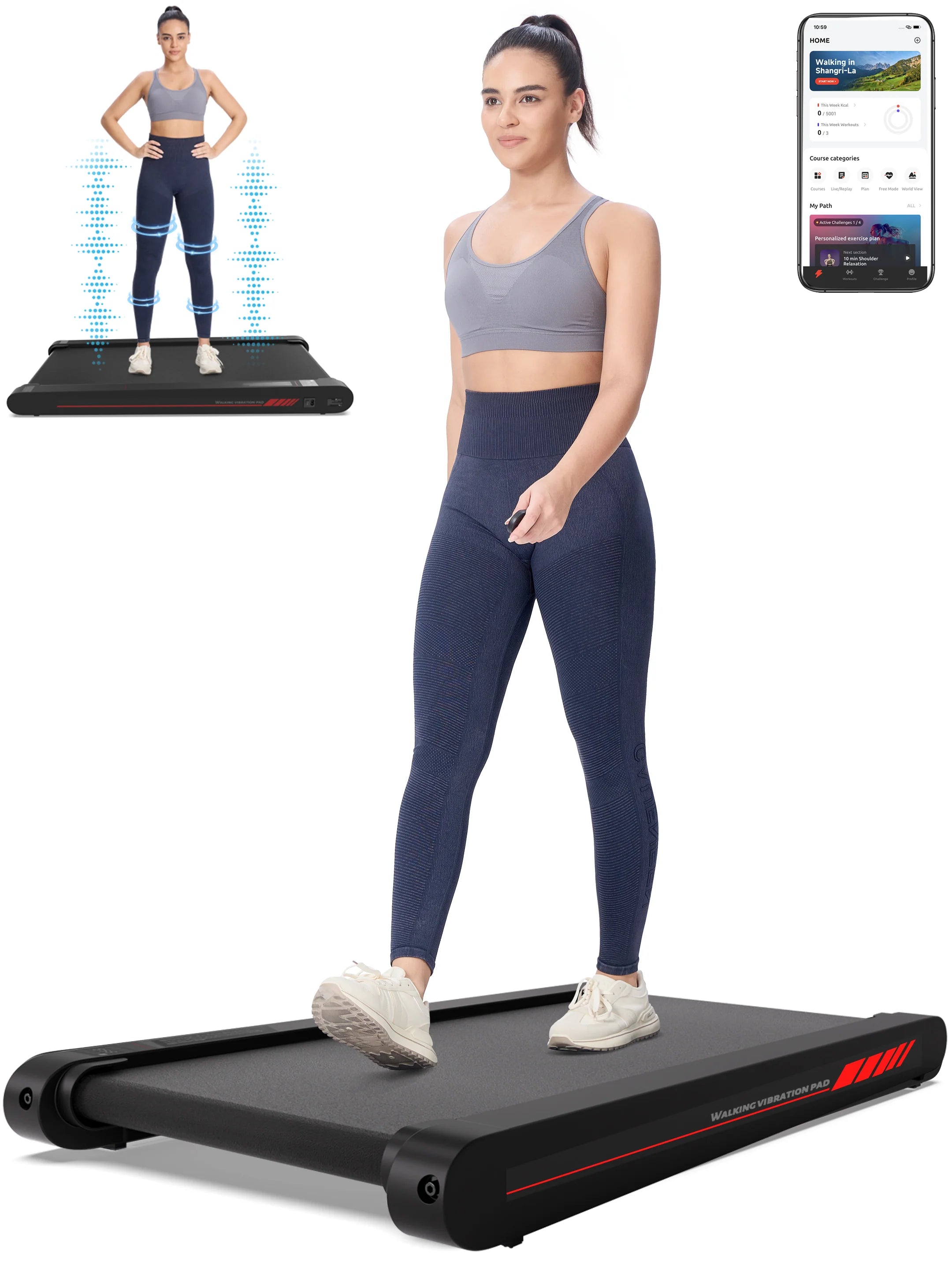 Sperax P1 Pro Walk Pad with Vibration Plate Function