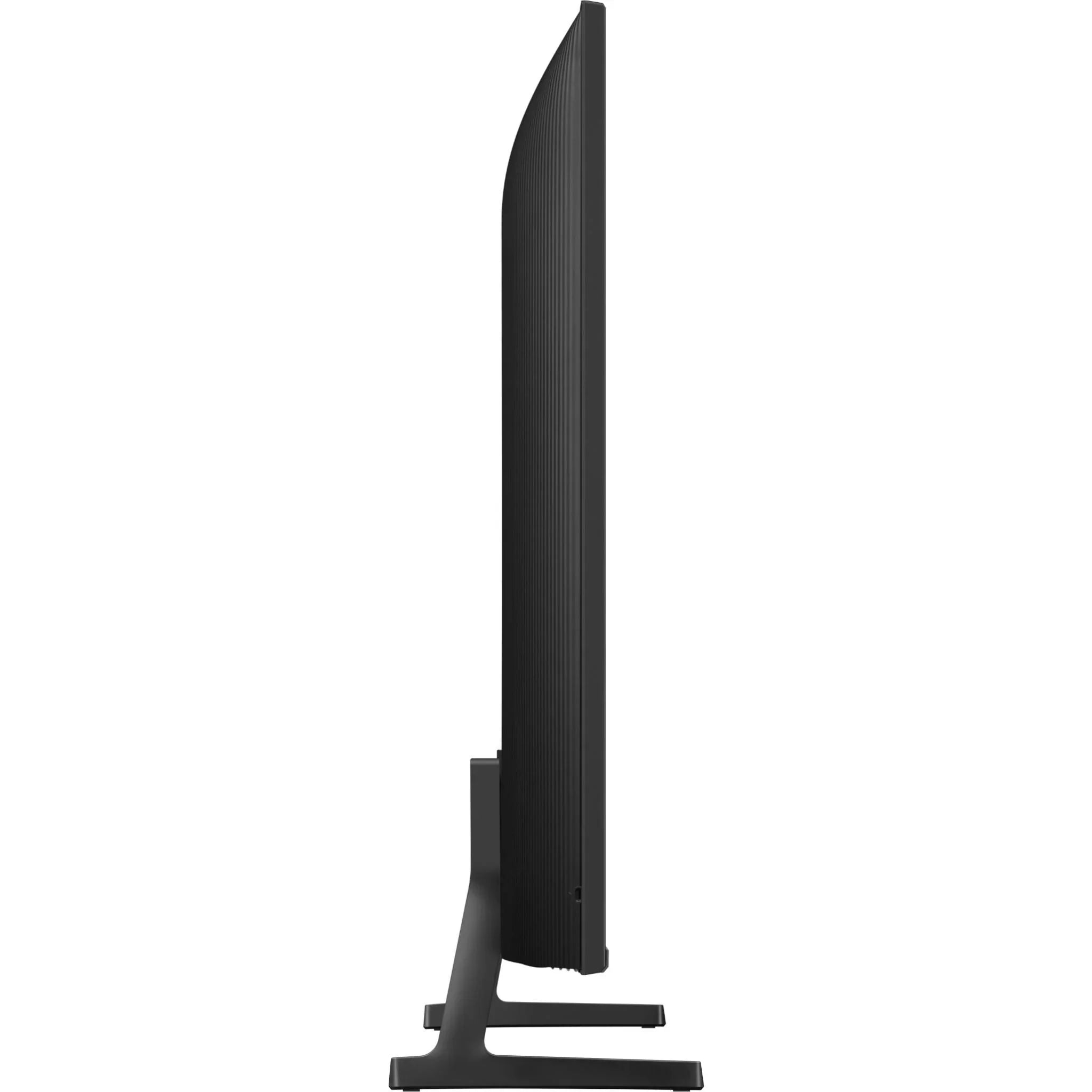 showing the sid of TV its floor handles and thinness