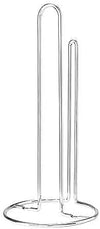 kitchen roll holder in white background with its simple design 