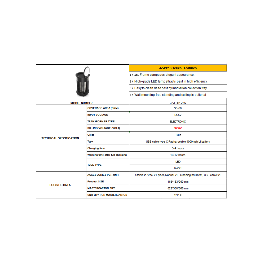 Mosquito Zapper - Portable Lamp