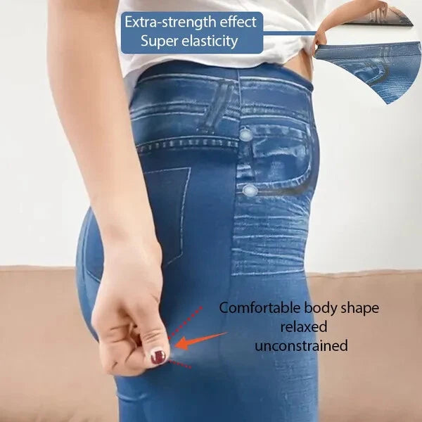 Skinny Faux Denim Jeggings