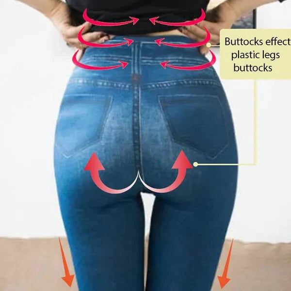 Skinny Faux Denim Jeggings